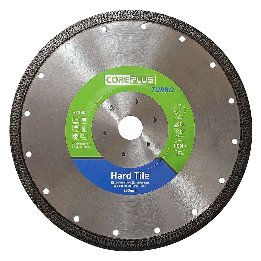 Coreplus CORDBHT250 Hard Tile Diamond Blades 250Mm (Box Of 1)