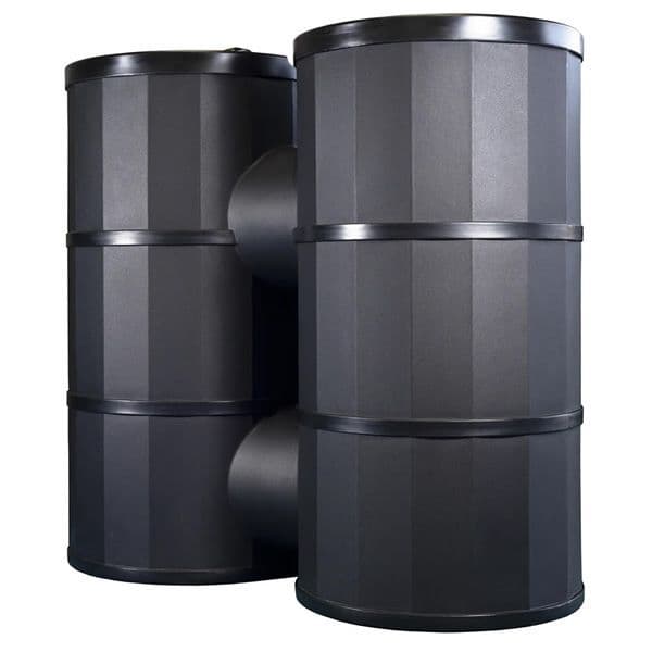 1200L Doublo Polytank Water Tank - Black Original Organics