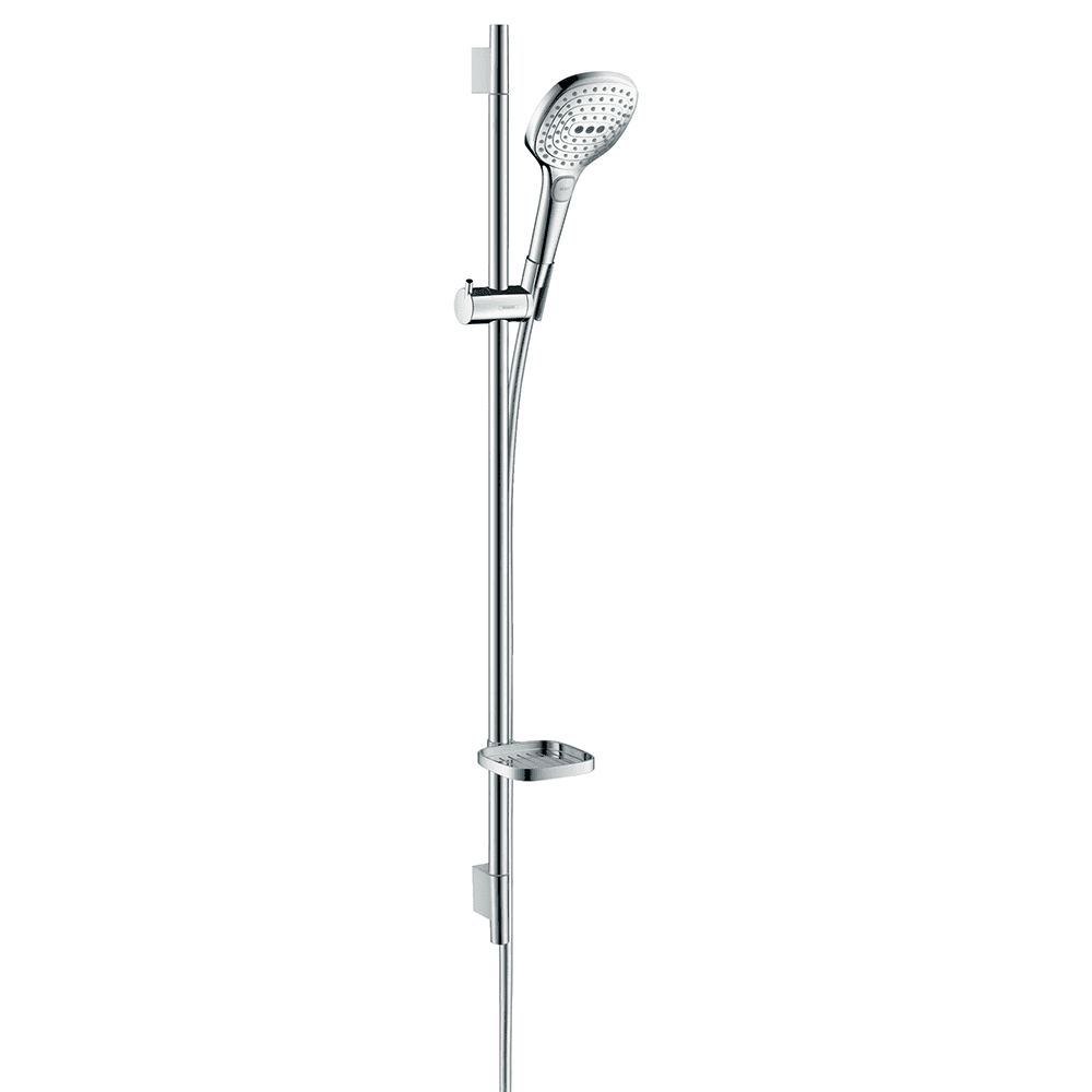 Hansgrohe Raindance Select E Shower set 120 3jet EcoSmart 9 l/min, shower rail 90cm & soap dish Chrome 26623400
