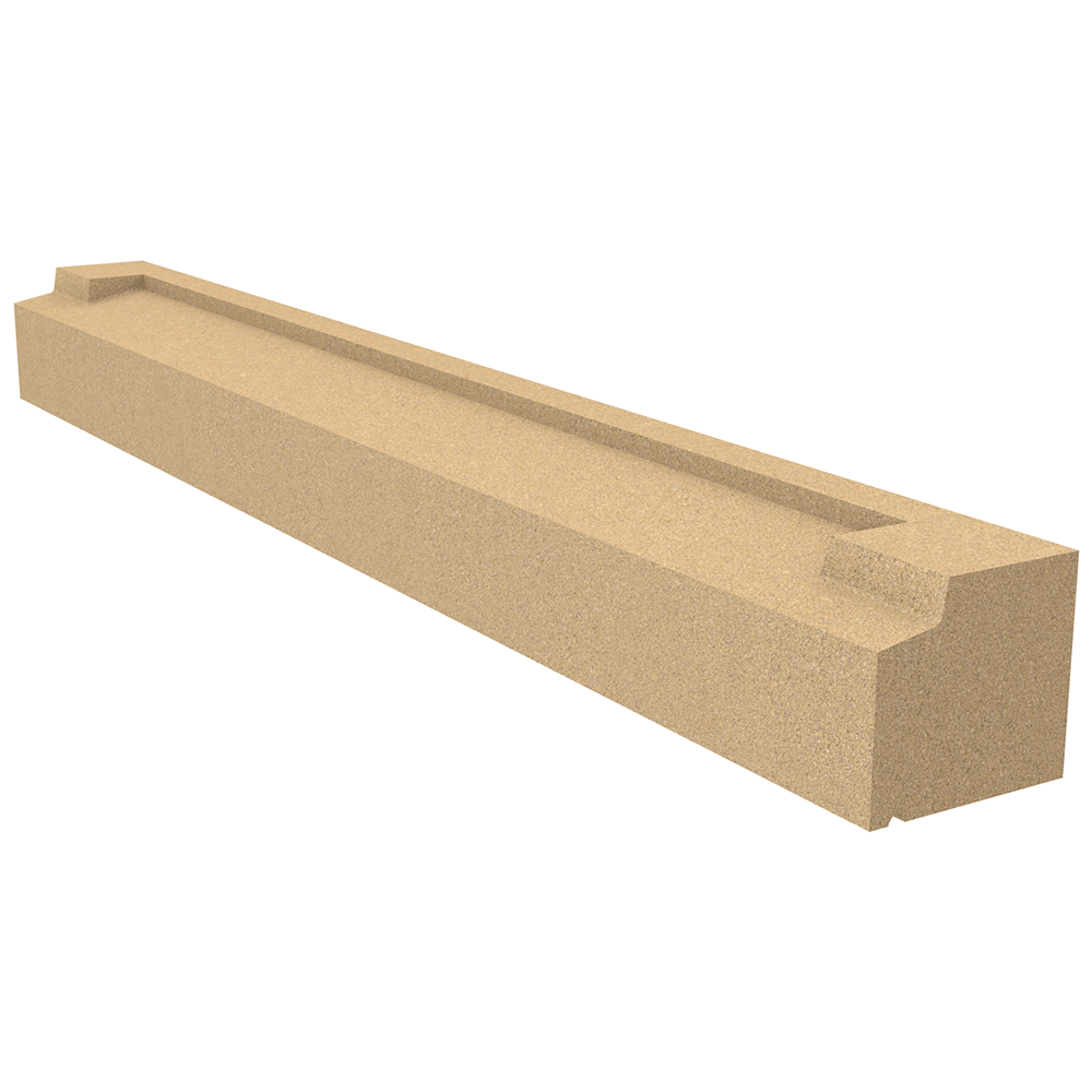 Forticrete Brown Cast Stone Cill Stooled T1-40 Bath, Size: 1405x150x140mm