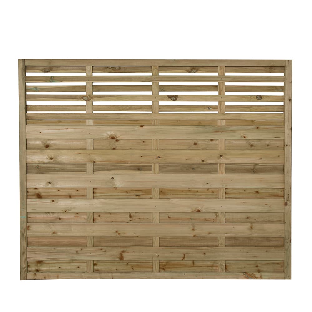 Pressure Treated Decorative Kyoto Fence Panel 6ft x 5ft Pack of 4