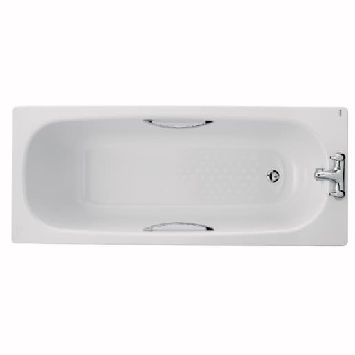 Twyford Celtic Steel Bath White 1700 x 700mm BS1572WH