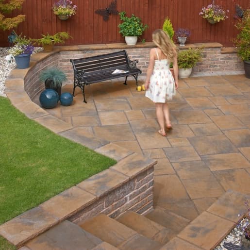 Marshalls Heritage Calder Brown Paving Pack 450mm x 450mm x 38mm