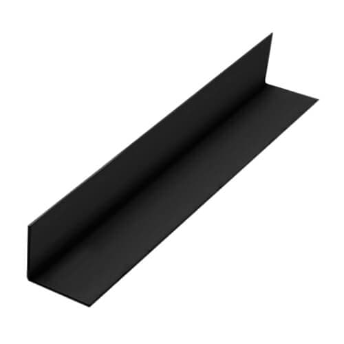 PBSL Group Internal Wall Panel Rigid Angle Trim - 2600mm Black - For 8mm Bathroom/ Kitchen/ Ceiling Panels