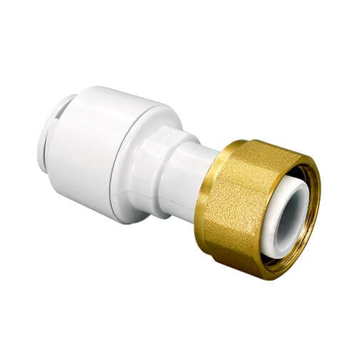 FloPlast Flofit+ Push Fit Tap Connector - 15mm x 3/4" - Pack of 5