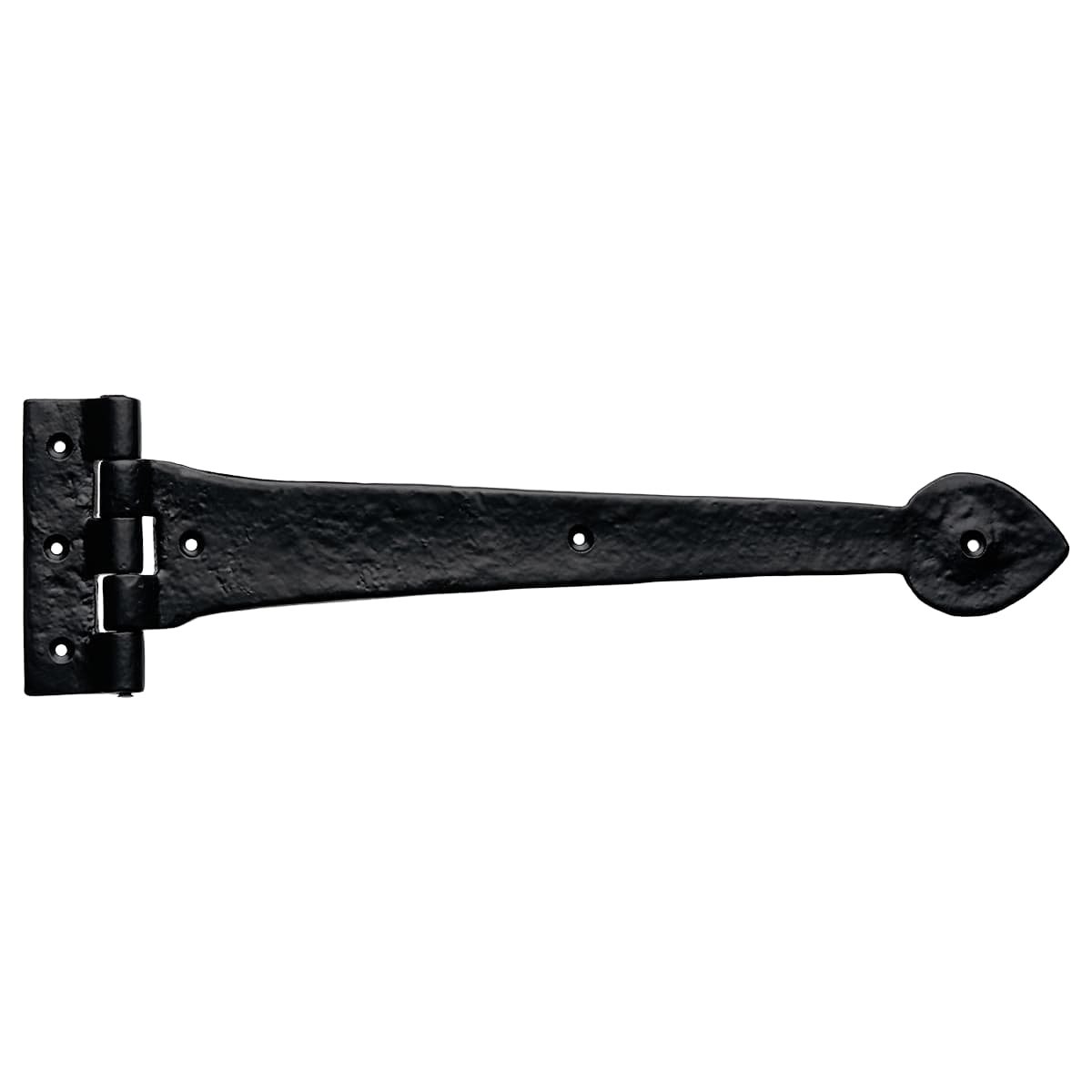 Gothic Heavy Iron Hinges - Antique Black - 15" - Pair - Hardware Solutions