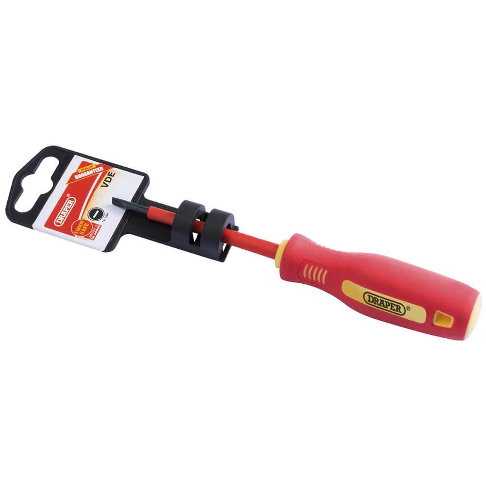 Draper 46516 Fully Insulated Plain Slot Screwdriver 3 X 75Mm each