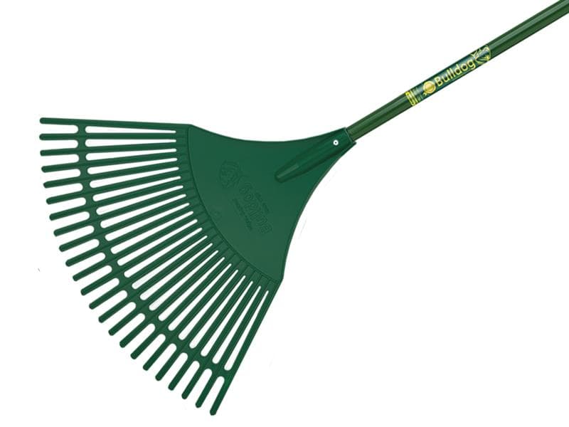Bulldog 7128775480 Evergreen Plastic Leaf Rake Aluminium Shaft
