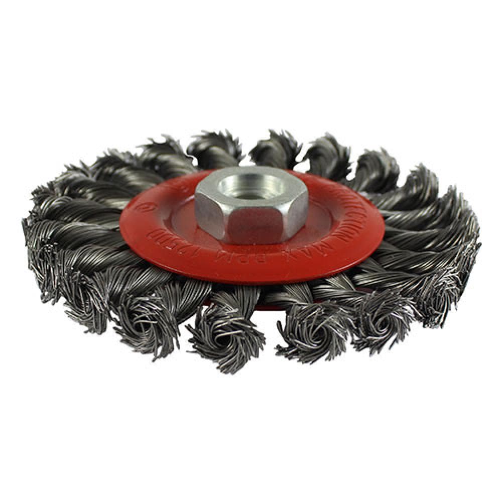 Timco 115TWT Angle Grinder Wheel Brush - Twisted Knot Steel Wire 115Mm Blister Pack 1