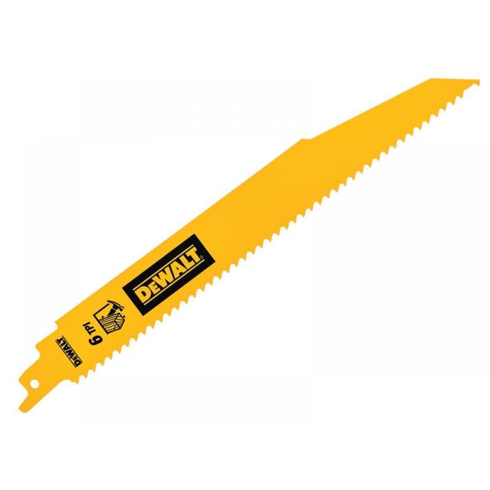 Dewalt DT90381-QZ Bi-Metal Wood Demolition Reciprocating Blade 228Mm X 6 Tpi (Pack 5)