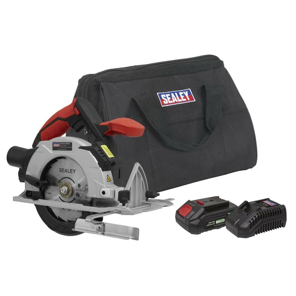 Sealey CP20VCSKIT1 Circular Saw Kit 20V 2Ah Sv20 Series Ø150Mm
