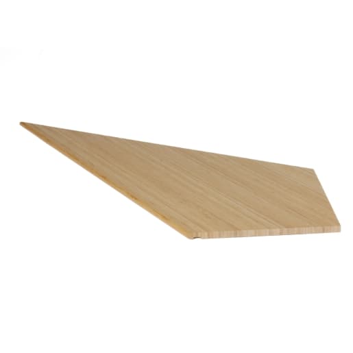 Flair Stairs 21mm Winder Tread 2 Lh - Bamboo Light