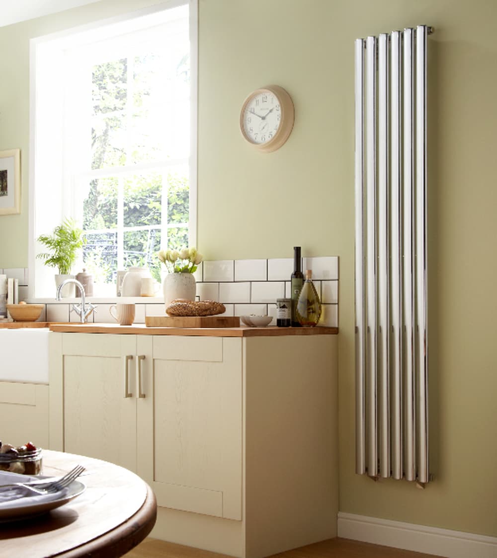 Towelrads Dorney Vertical Chrome Radiator 1800mm x 472mm