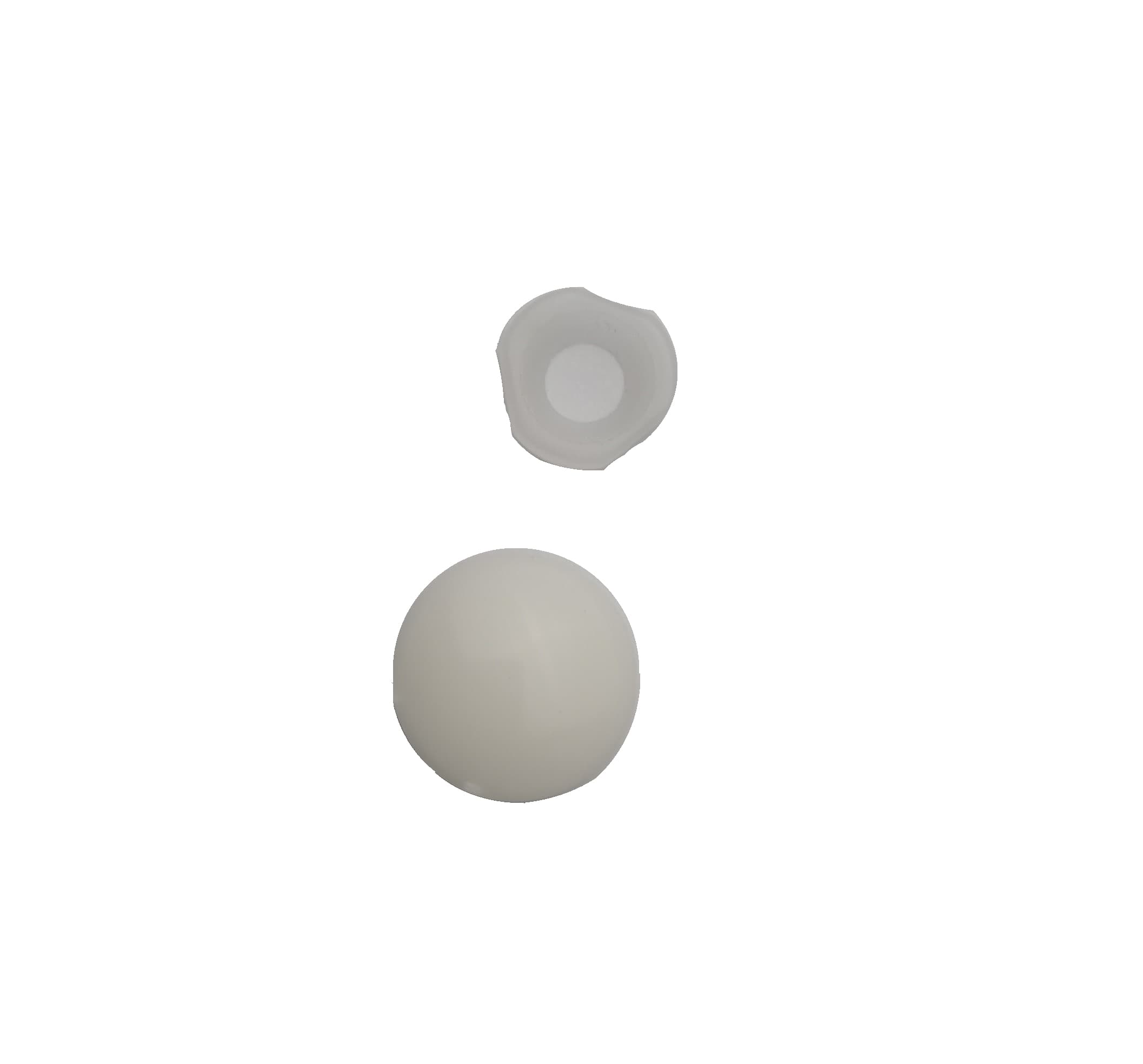 4Trade White Dome Caps and Washers Pack of 100 Screw Covers