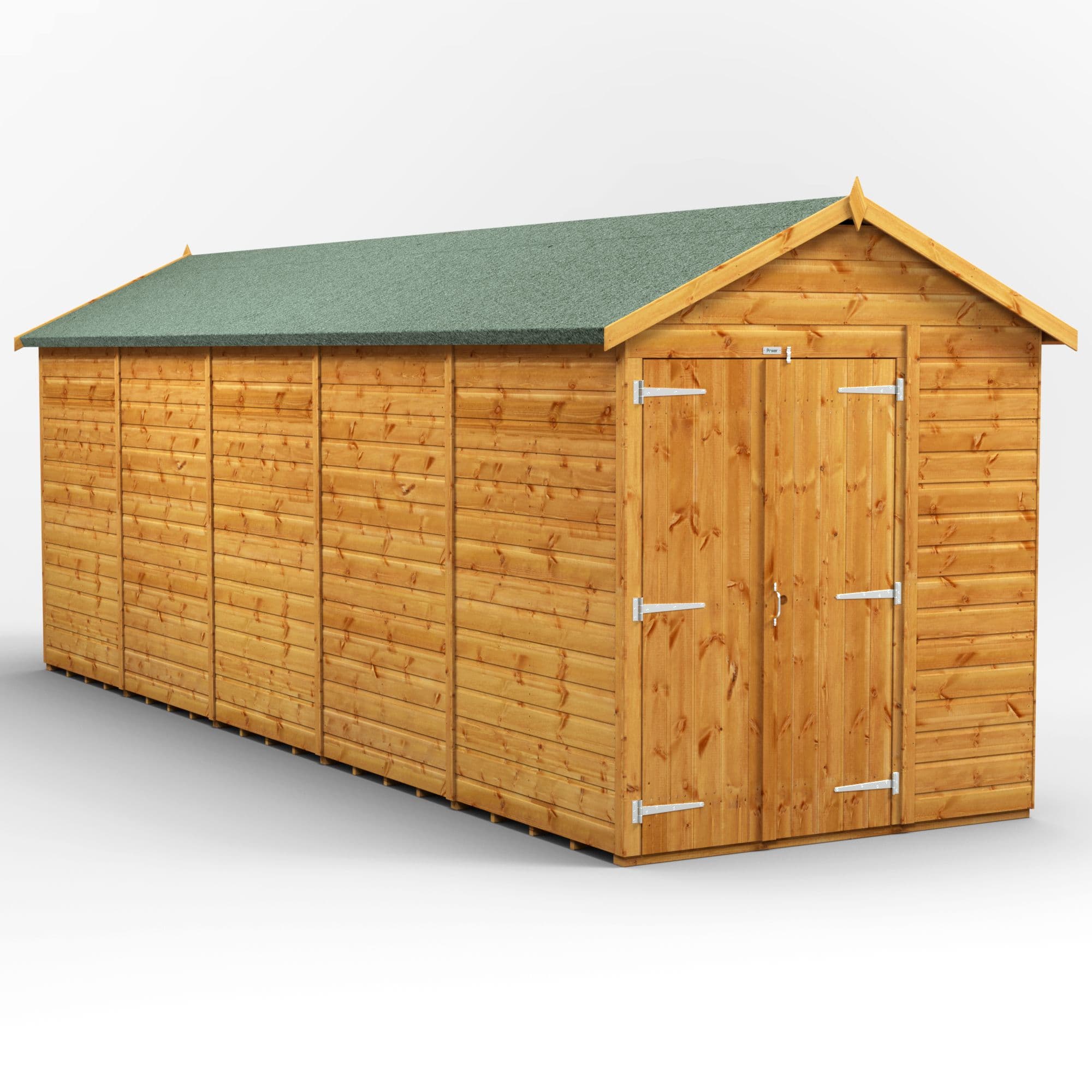 20 x 6 Power Windowless Apex Double Door