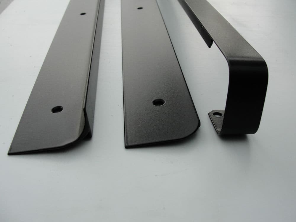 Unika 30mm Black Worktop Aluminium End Trim 630mm/6mm Radius
