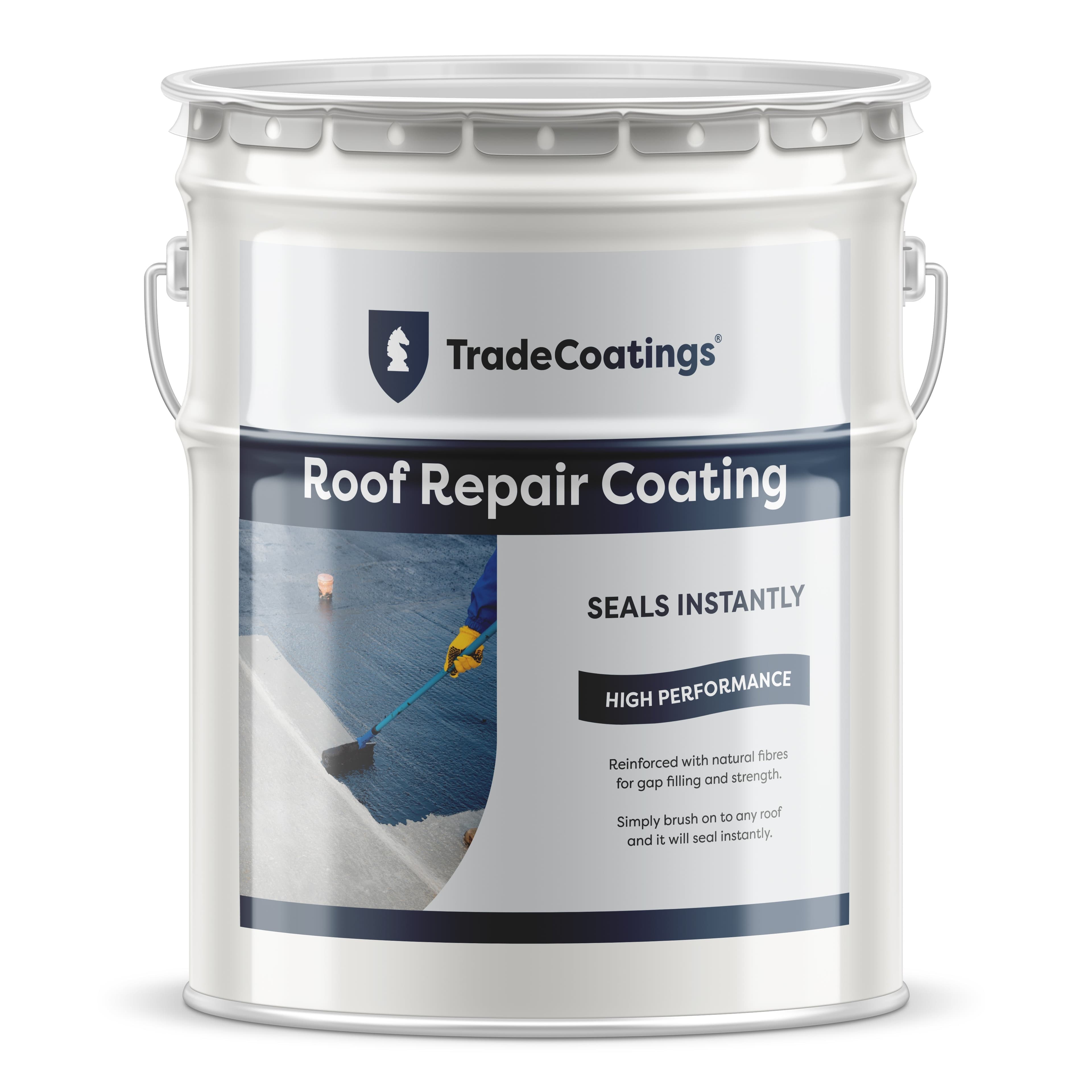 Roof Repair Coating - One Coat Roof Leak Repair - Low VOC - Black/Grey - 5/10/20kg