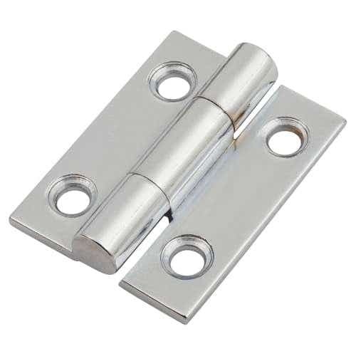 Solid Brass Butt Hinge - 25mm - Chrome Plated - Single - Hardware Solutions