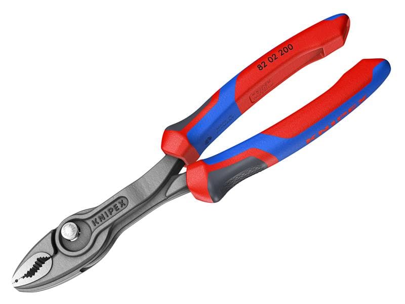 Knipex 82 02 200 SB Twingrip Slip Joint Pliers Multi-Component Grip 200Mm