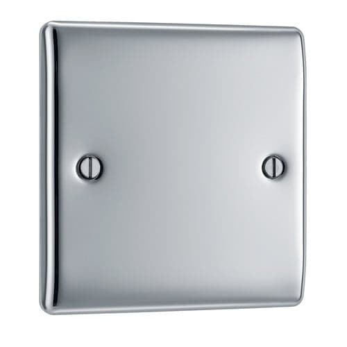 Nexus Metal Polished Chrome Single Blank Plate NPC94-01