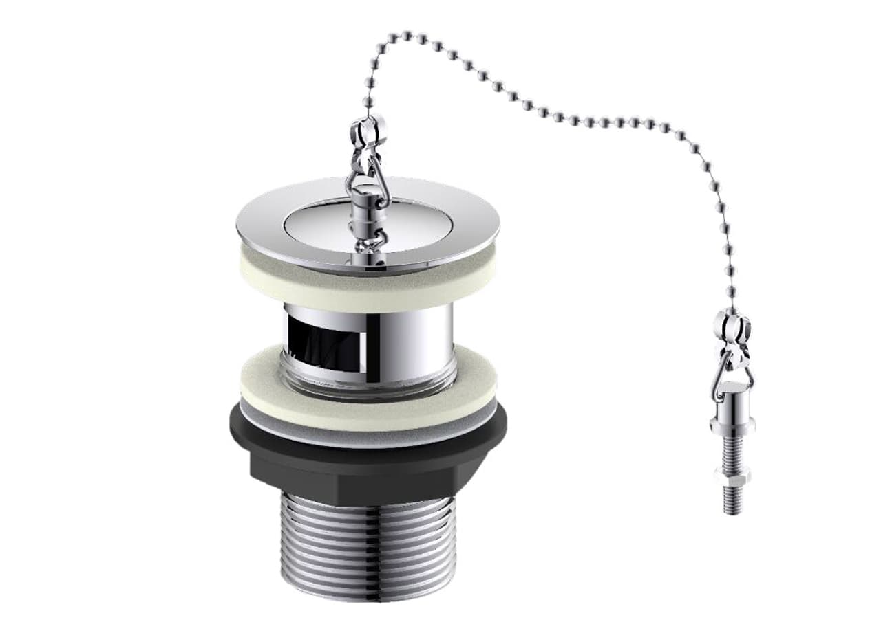 Chrome Plug Basin Waste 1 1/4in