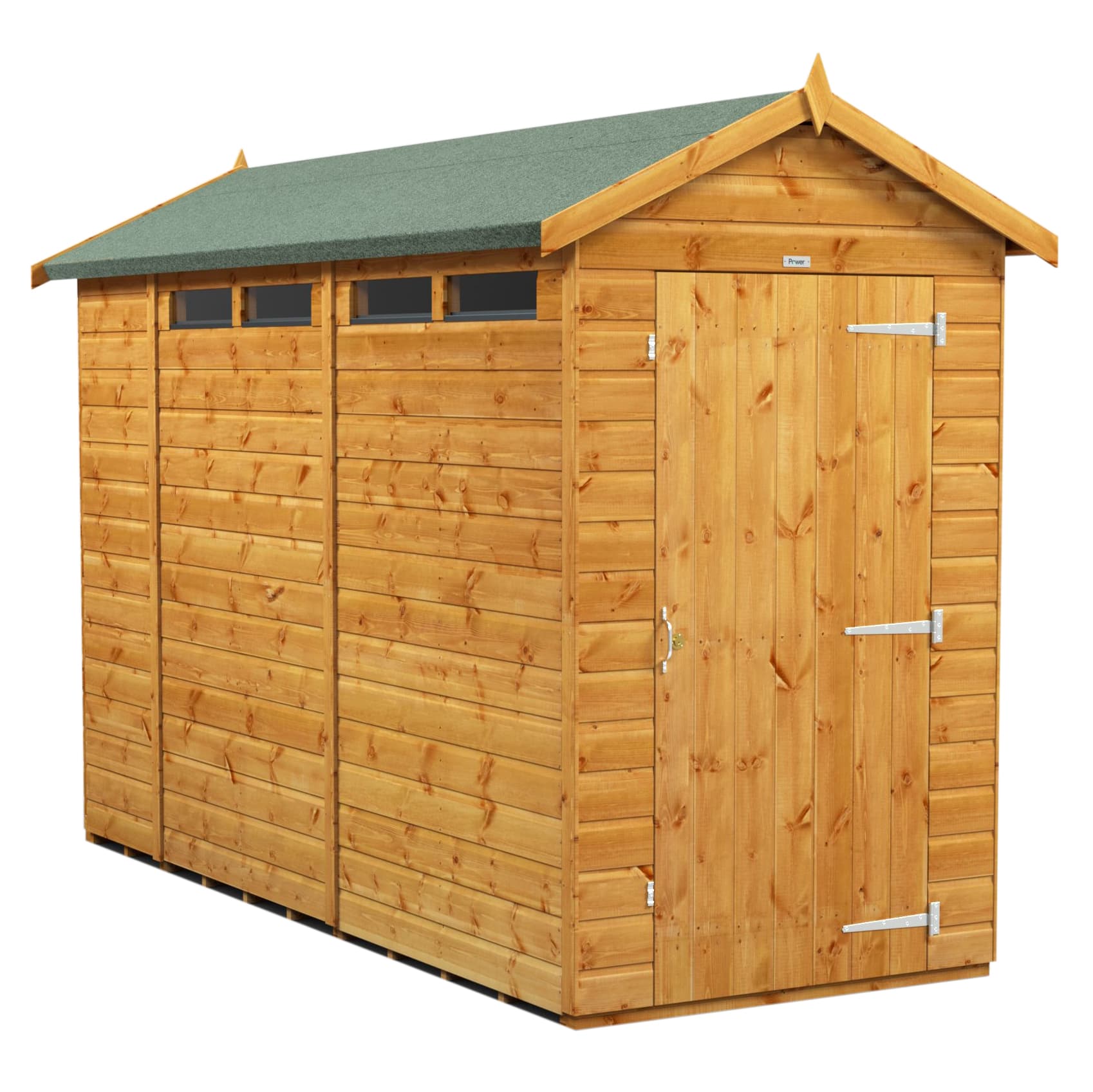 10 x 4 Power Apex Security Shed