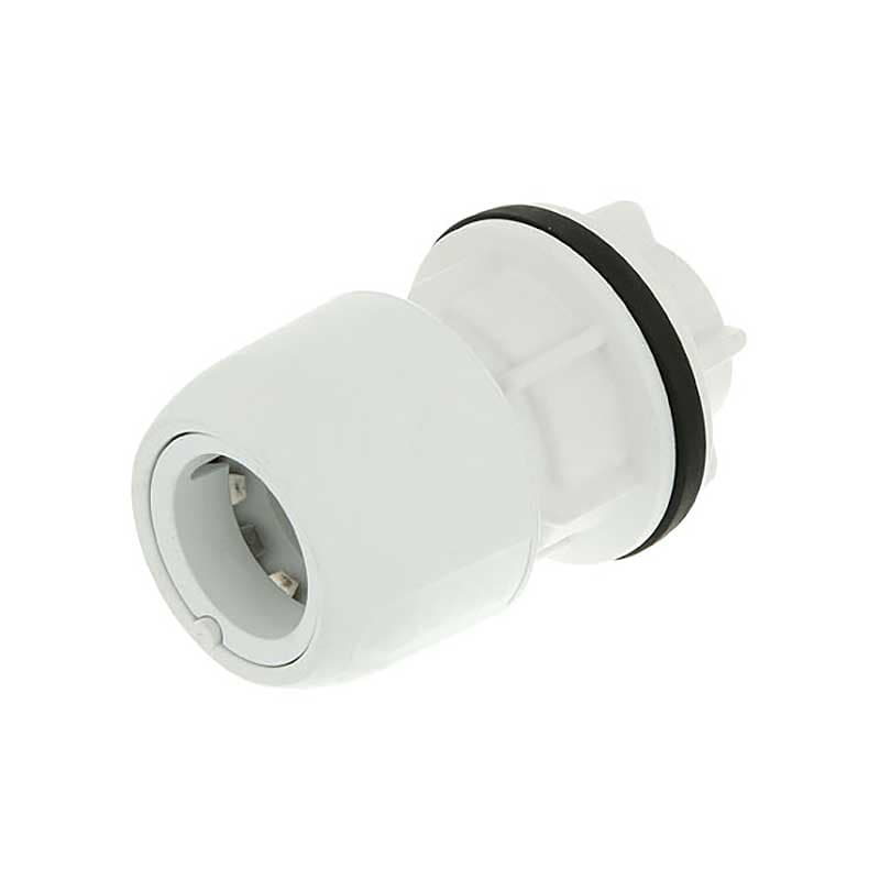 Hep2O HX20/15W Tank Connector 1/2in x 15mm White