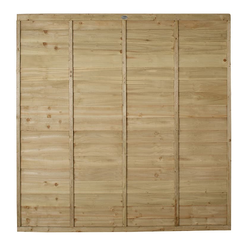 Super Lap Pressure Treated Fence Panel 6ft x 6ft (1.83m x 1.83m)