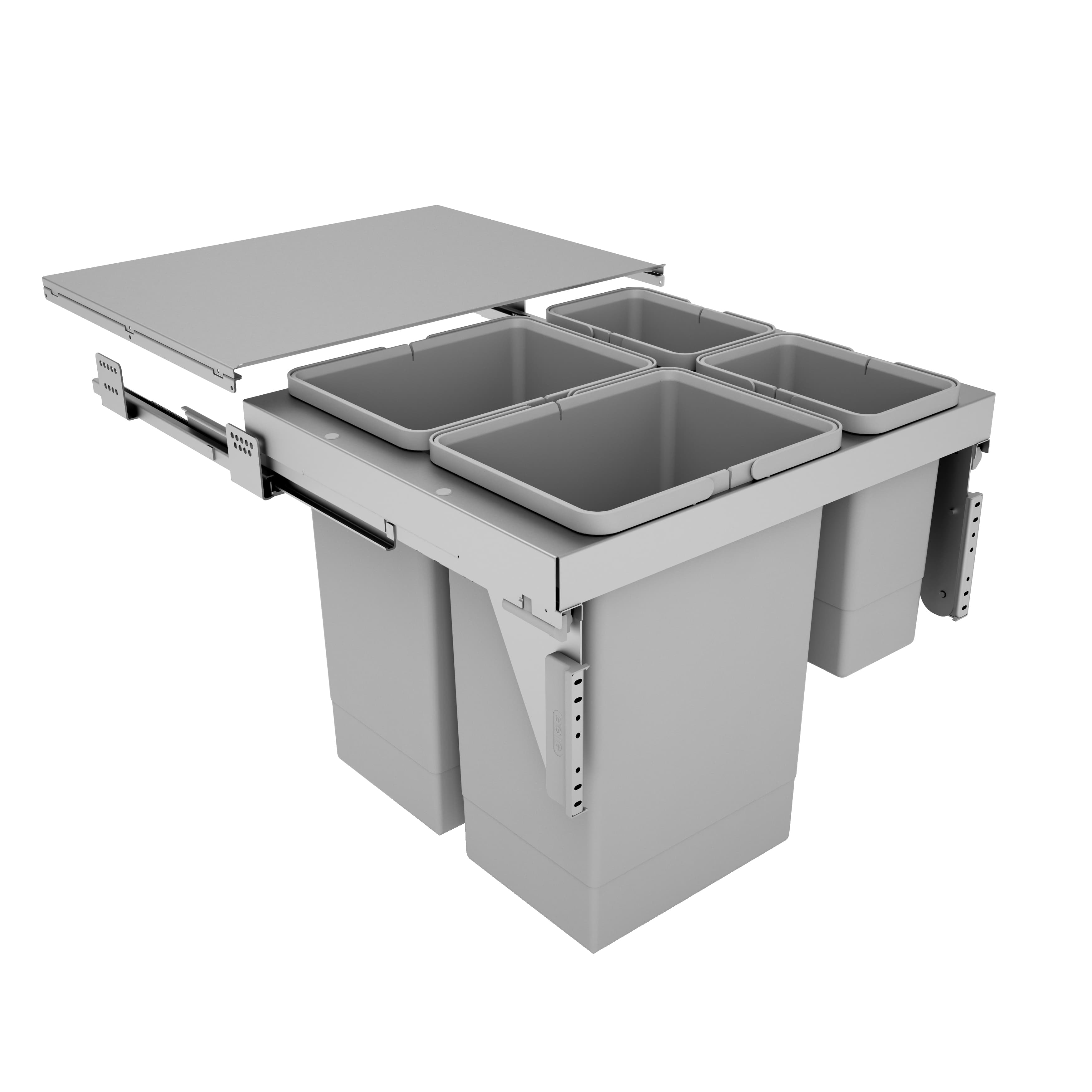 Stanto Pull Out Bin (2 x 24 Litre, 2 x 8 Litre) - Door Mounted (600mm)