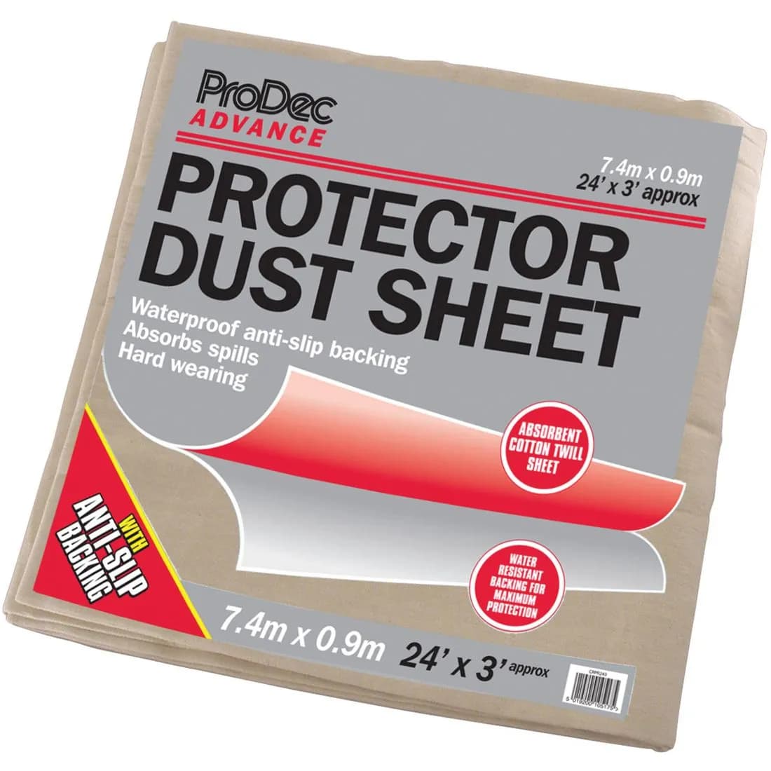 Craftsman Protector Polybacked Dustsheet 24 X 3Ft