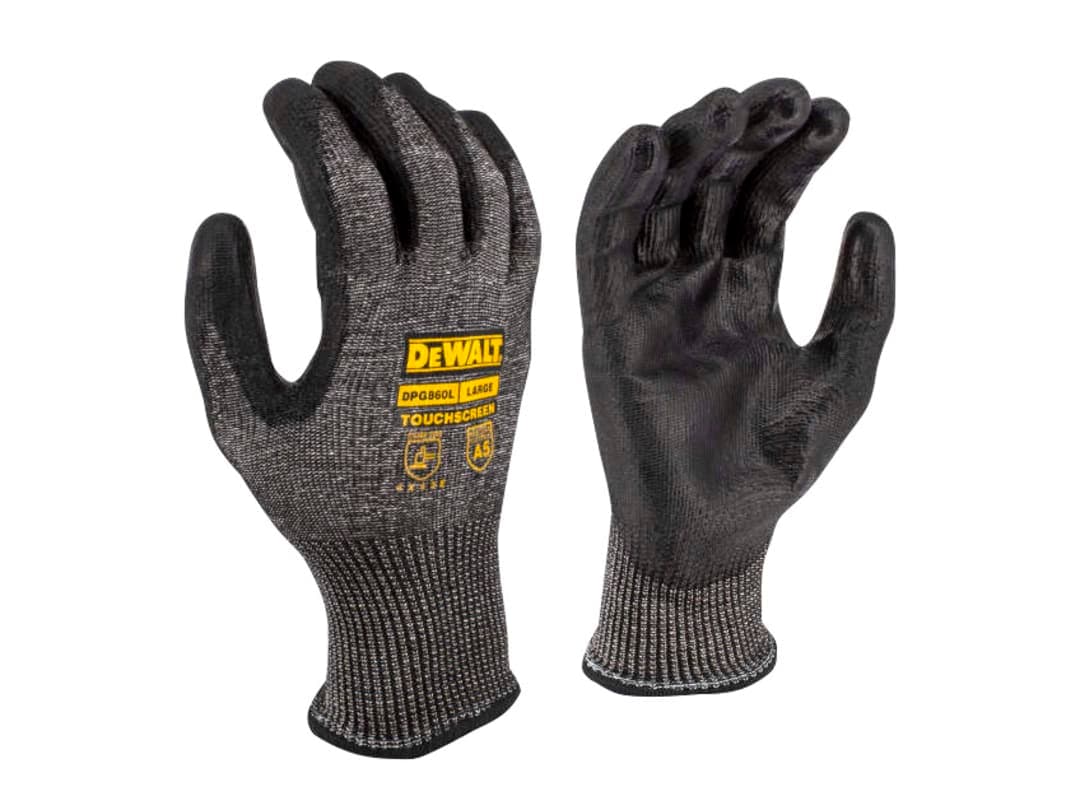 DEWALT Power Tools Cut D Touchscreen Gloves - L (Size 9) DPG860L EU