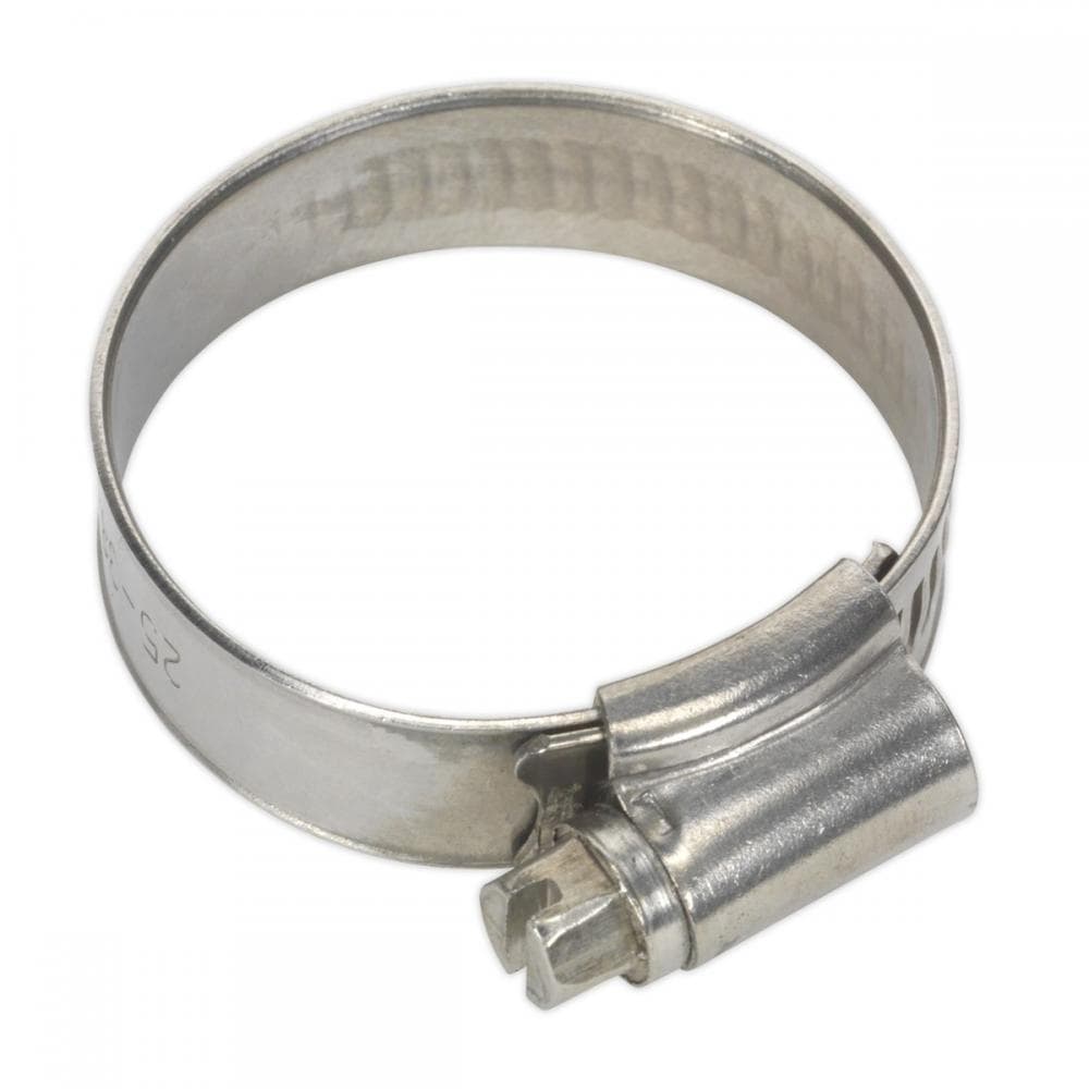 Sealey SHCSS1A Hose Clip Stainless Steel Ø25-38Mm Pack Of 10