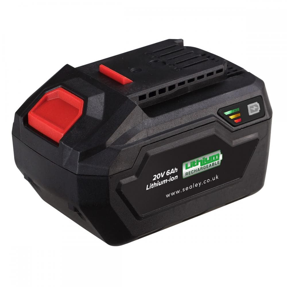 Sealey CP20VBP6 Power Tool Battery 20V 6Ah Sv20 Series Lithium-Ion