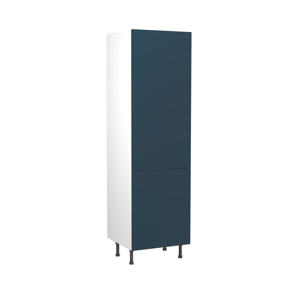 Flatpack 600 Larder Cabinet Slab Supermatt Blue
