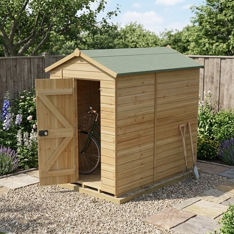 7' x 5' Forest Timberdale 25yr Guarantee Tongue & Groove Pressure Treated Windowless Apex Shed (2.23m x 1.67m)