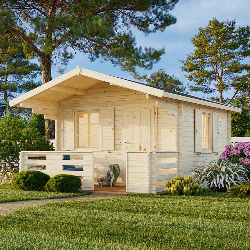Palmako Emma 3.6m x 3.6m Log Cabin Summer House (34mm)