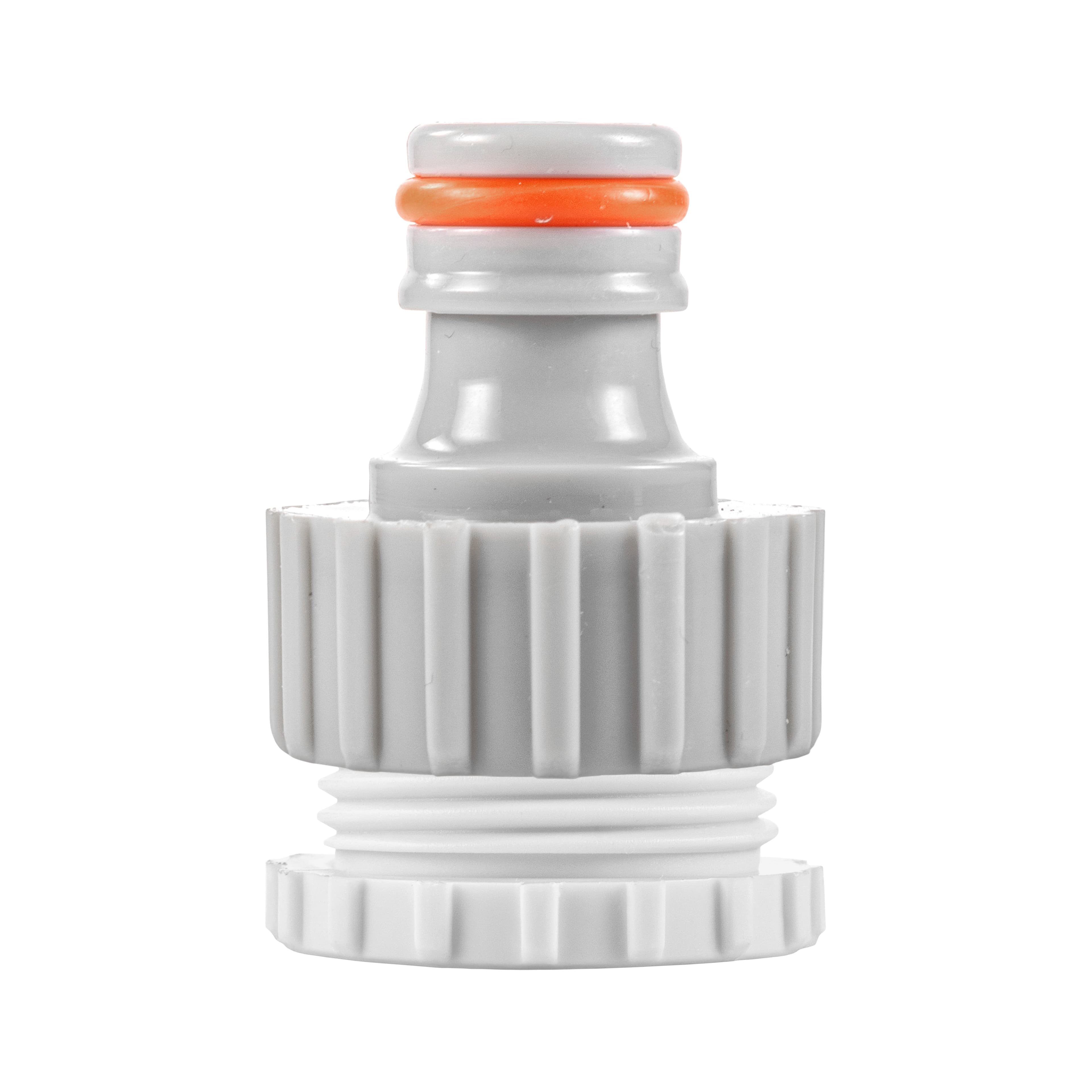 Female Tap Connector 3/4" or 1/2" BSP Female, Gray/White