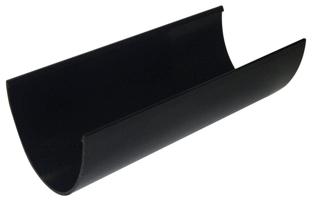 FloPlast Deepflow/ Hi-Cap Gutter - 115mm x 75mm x 4mtr Black