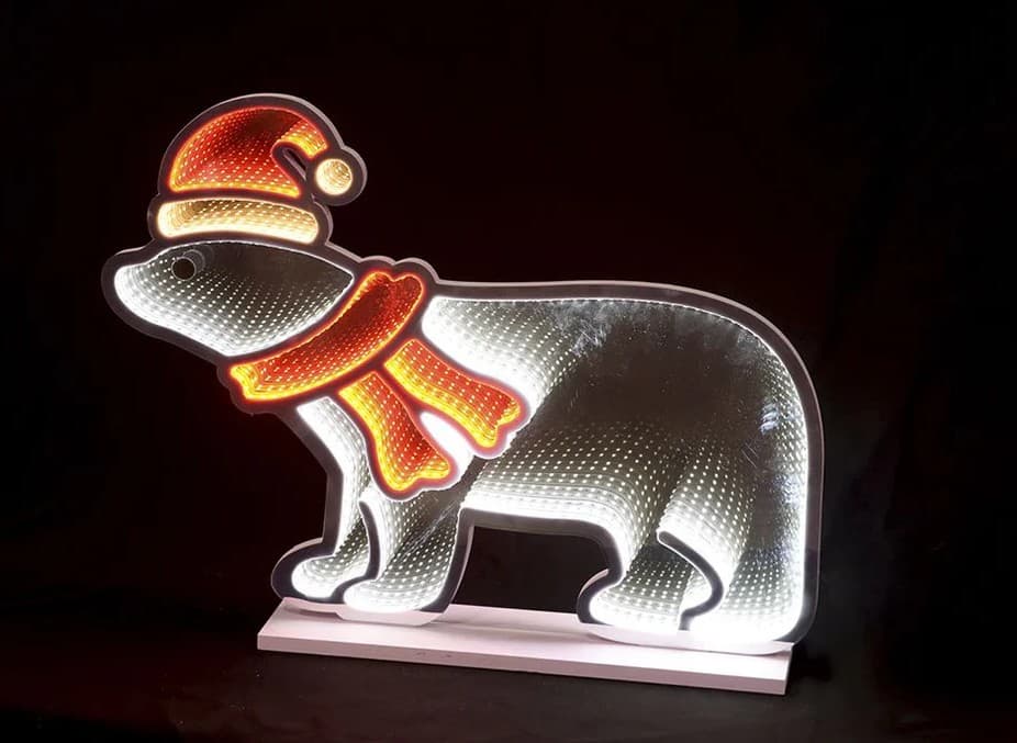 60cm Infinity LED Polar Bear
