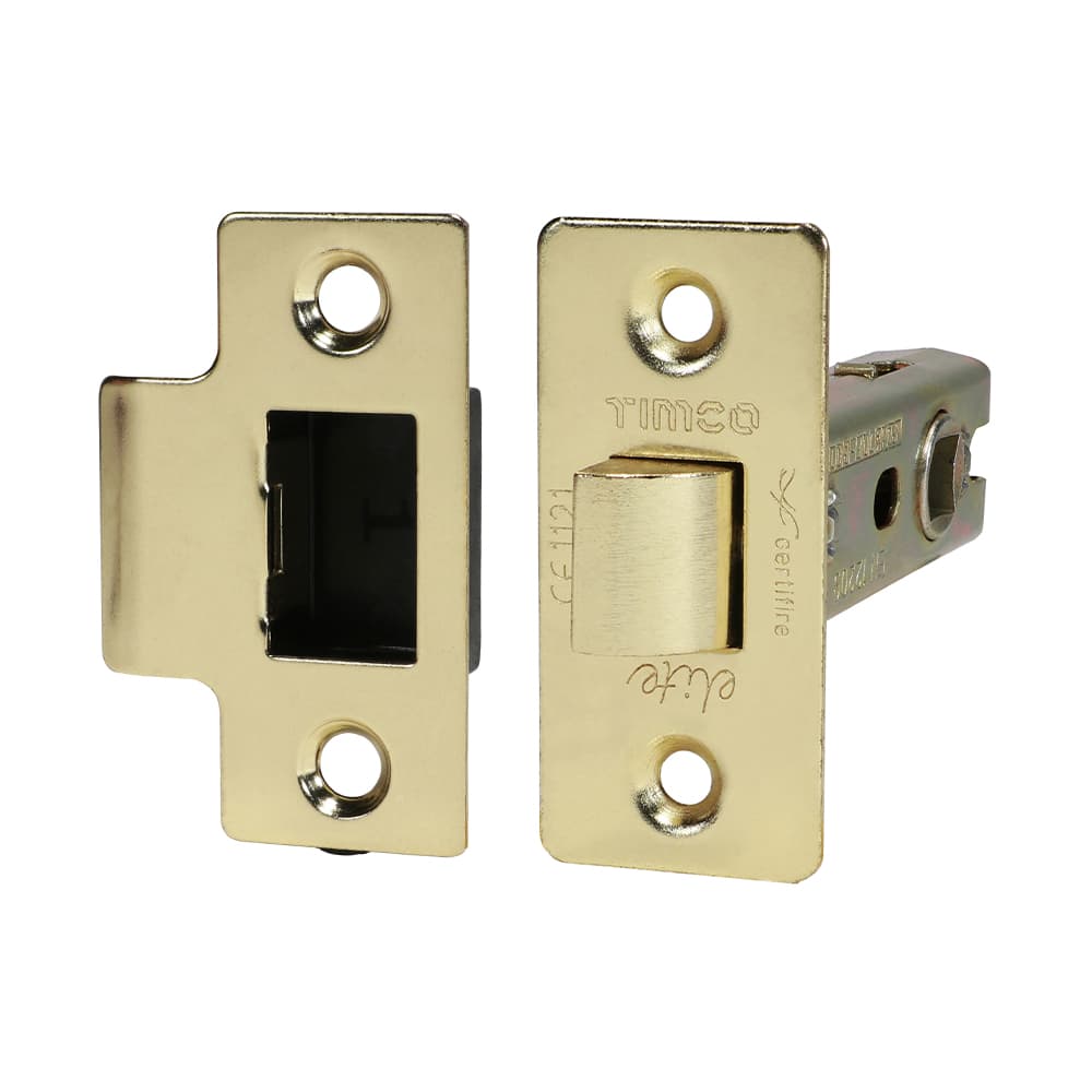 Timco 675555 Tubular Latch - Electro Brass 76Mm Plain Bag 1