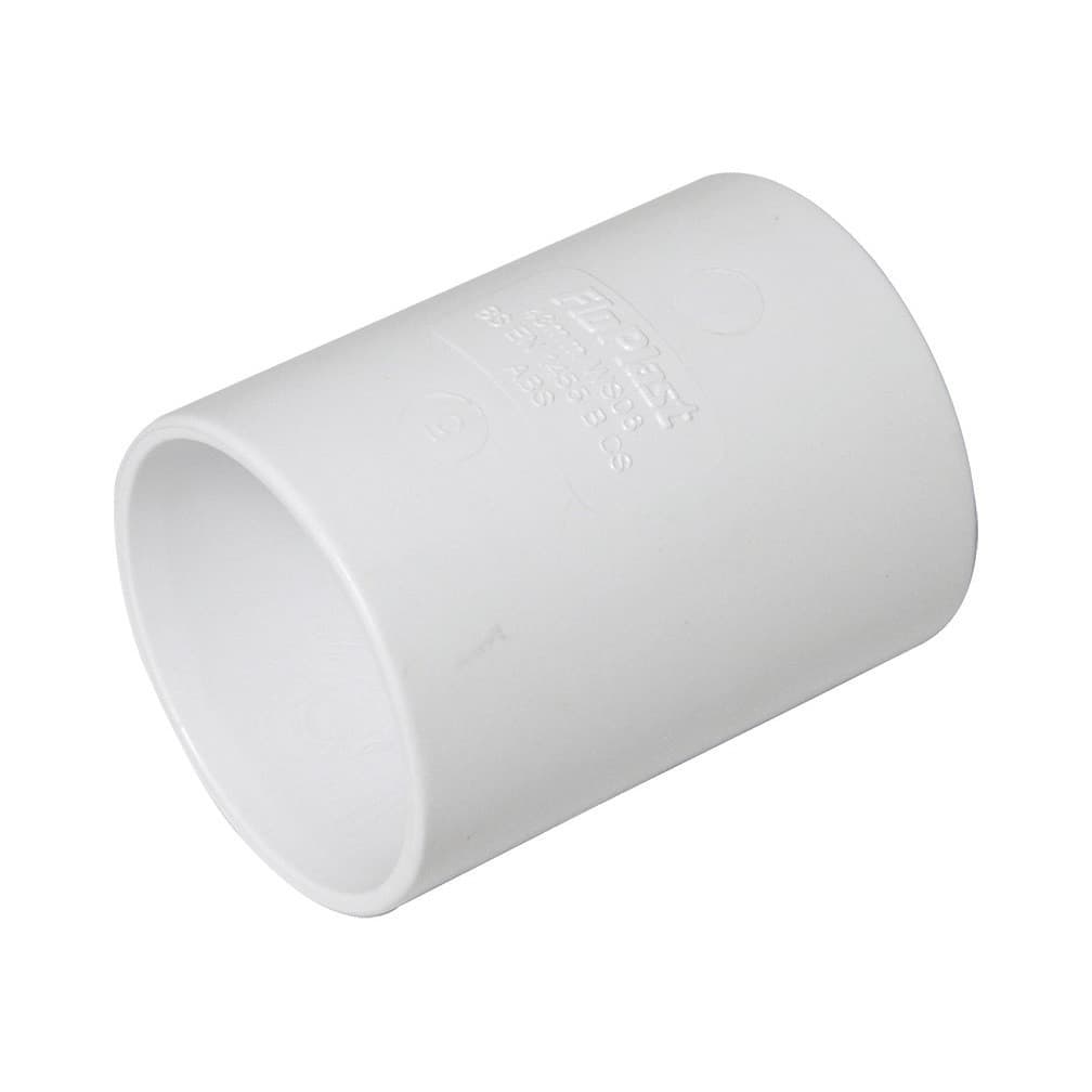 Floplast 50Mm White Abs Str.coupling WS09W