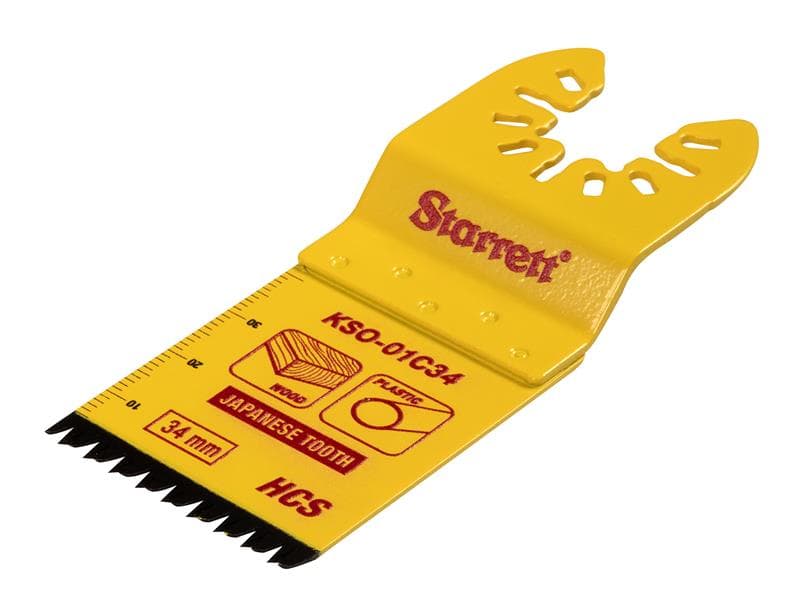 Starrett KSO-01C34 Kso-01C34 Plunge Hcs Oscillating Blade - Japanese Teeth 40 X 34Mm X 18 Tpi