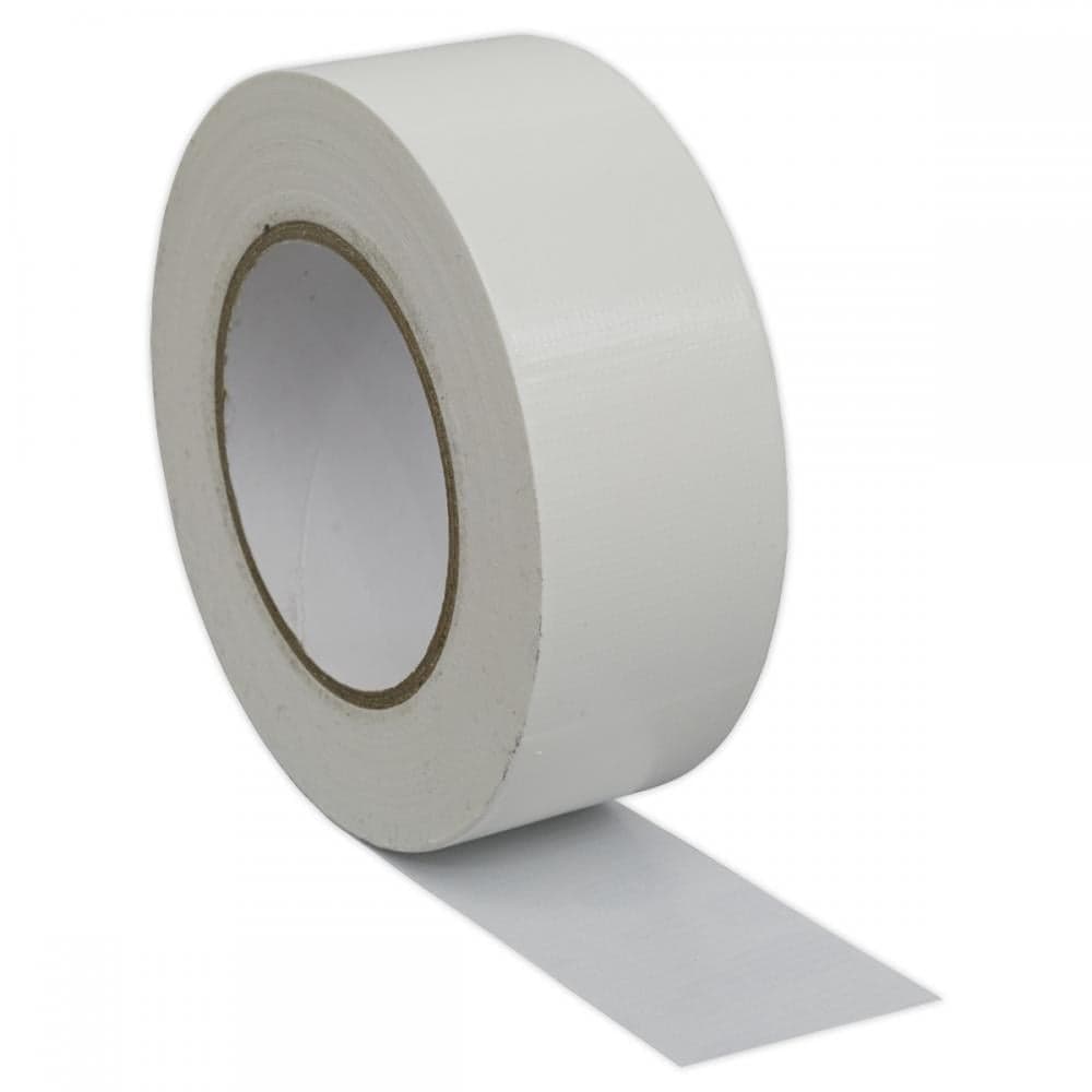Sealey DTW Duct Tape 50Mm X 50M White