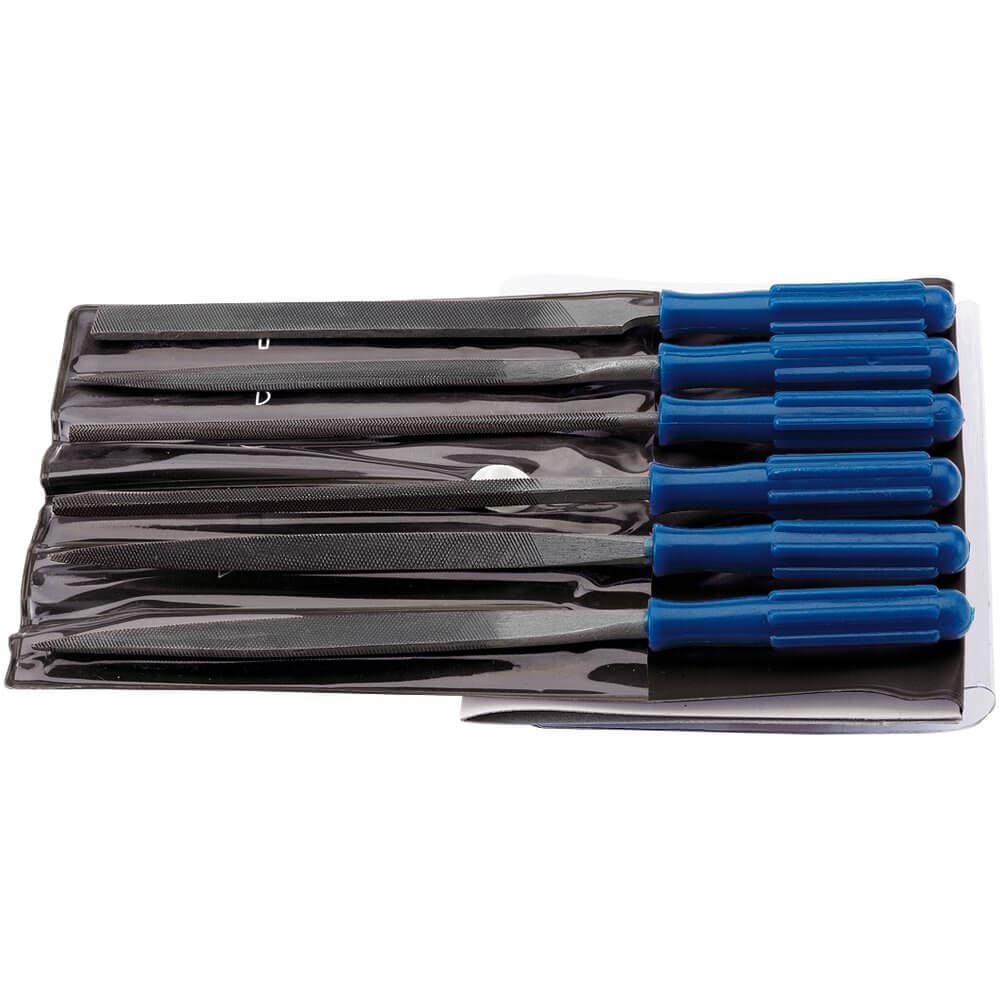 Draper 14185 Warding File Set With Handles 100Mm (6 Piece) per set