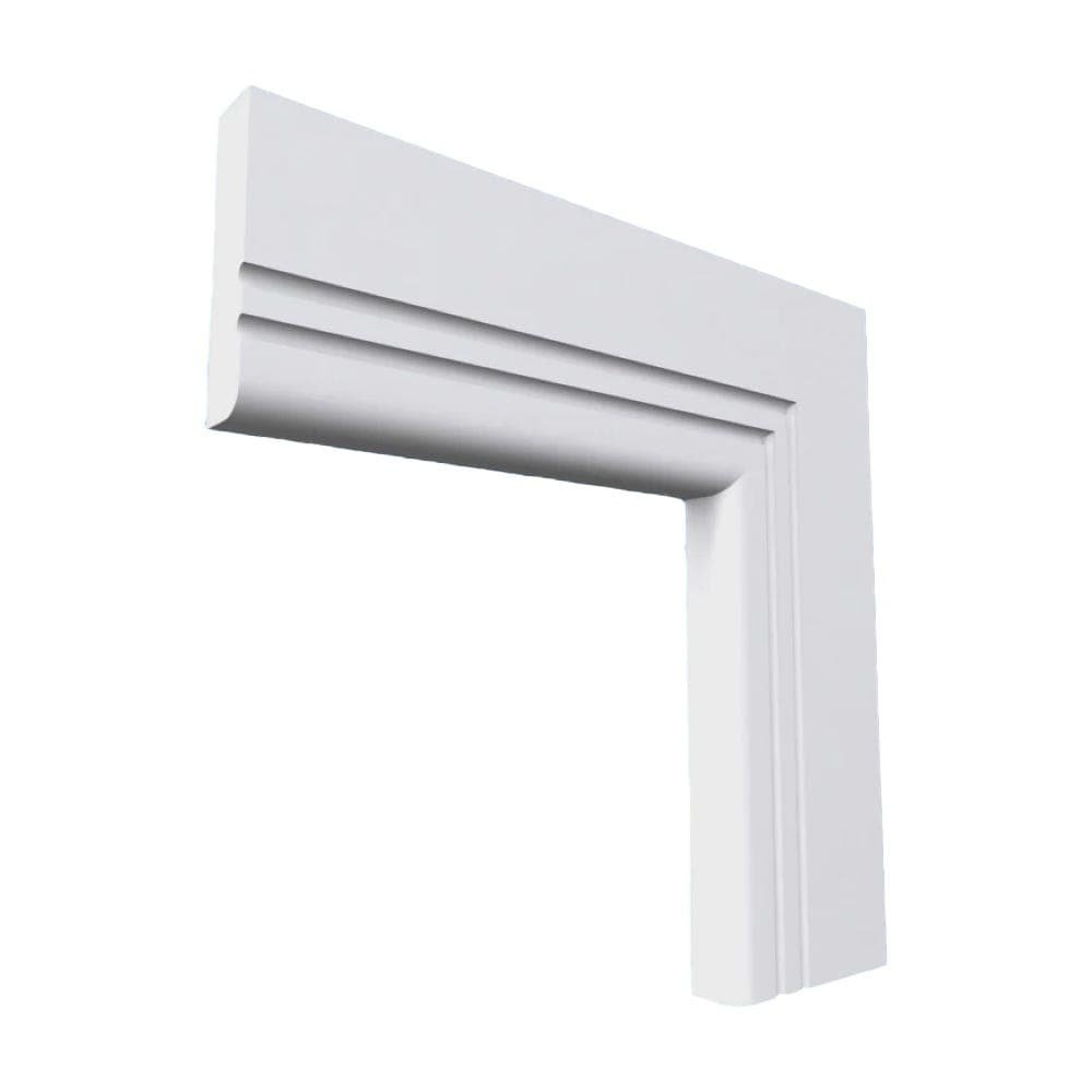 Bullnose C Grooved 2 MDF Architrave Unprimed 4200mm x 80mm x 18mm