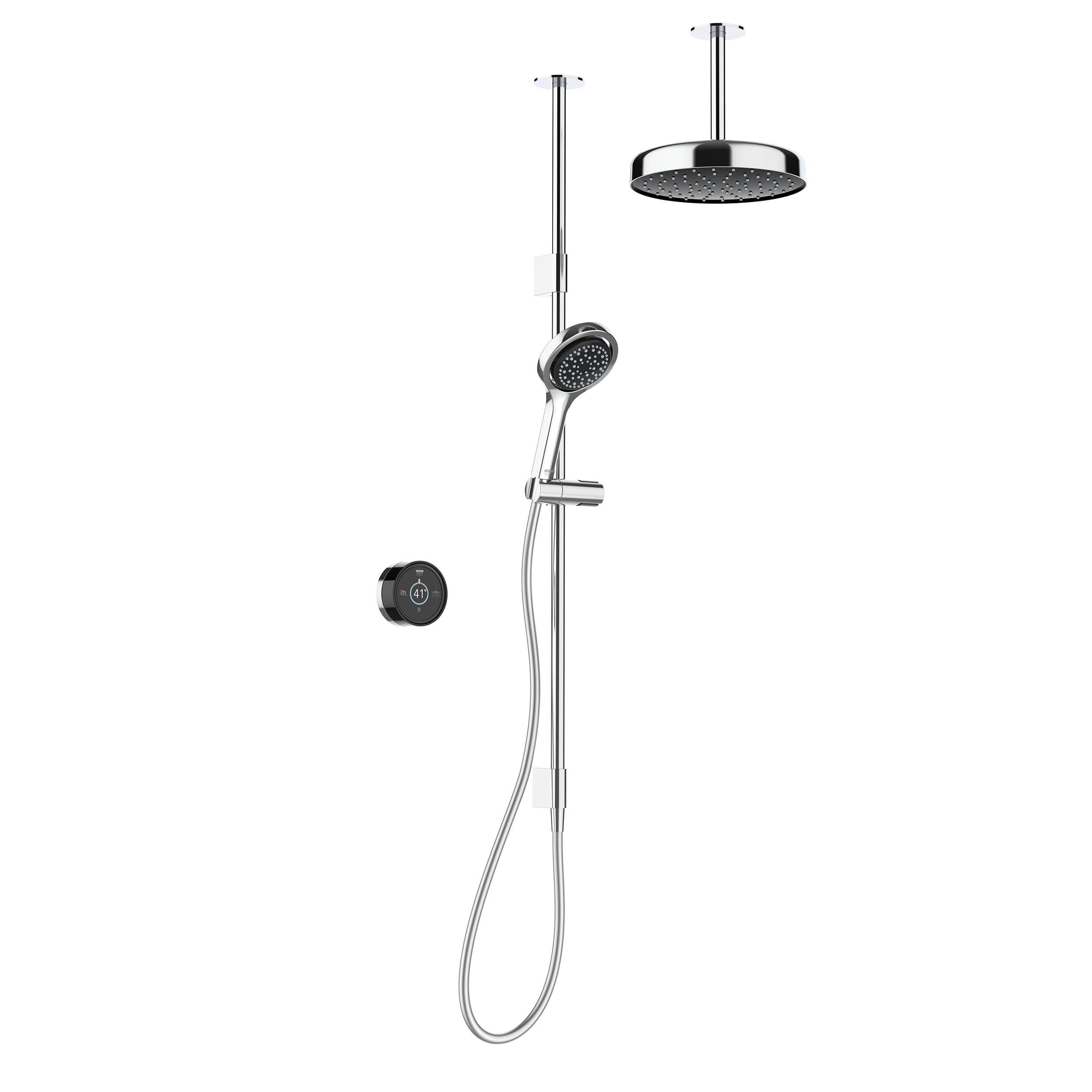 Mira Platinum Dual Outlet Ceiling Fed Low Pressure Shower 1.1981.011