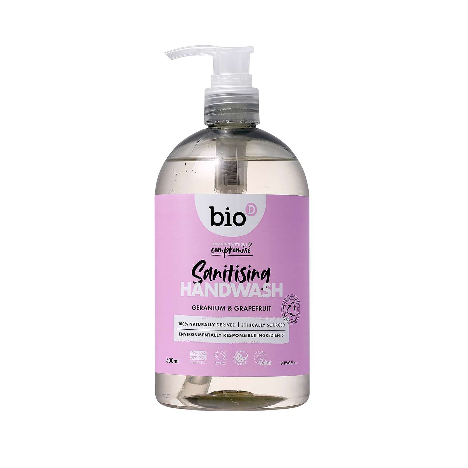 Bio-D Geranium & Grapefruit Cleansing Hand Wash - 500ml