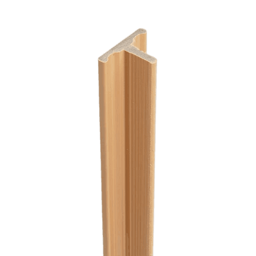 Composite Slatted Cladding Joint Trim - 3.6mtr Natural Oak
