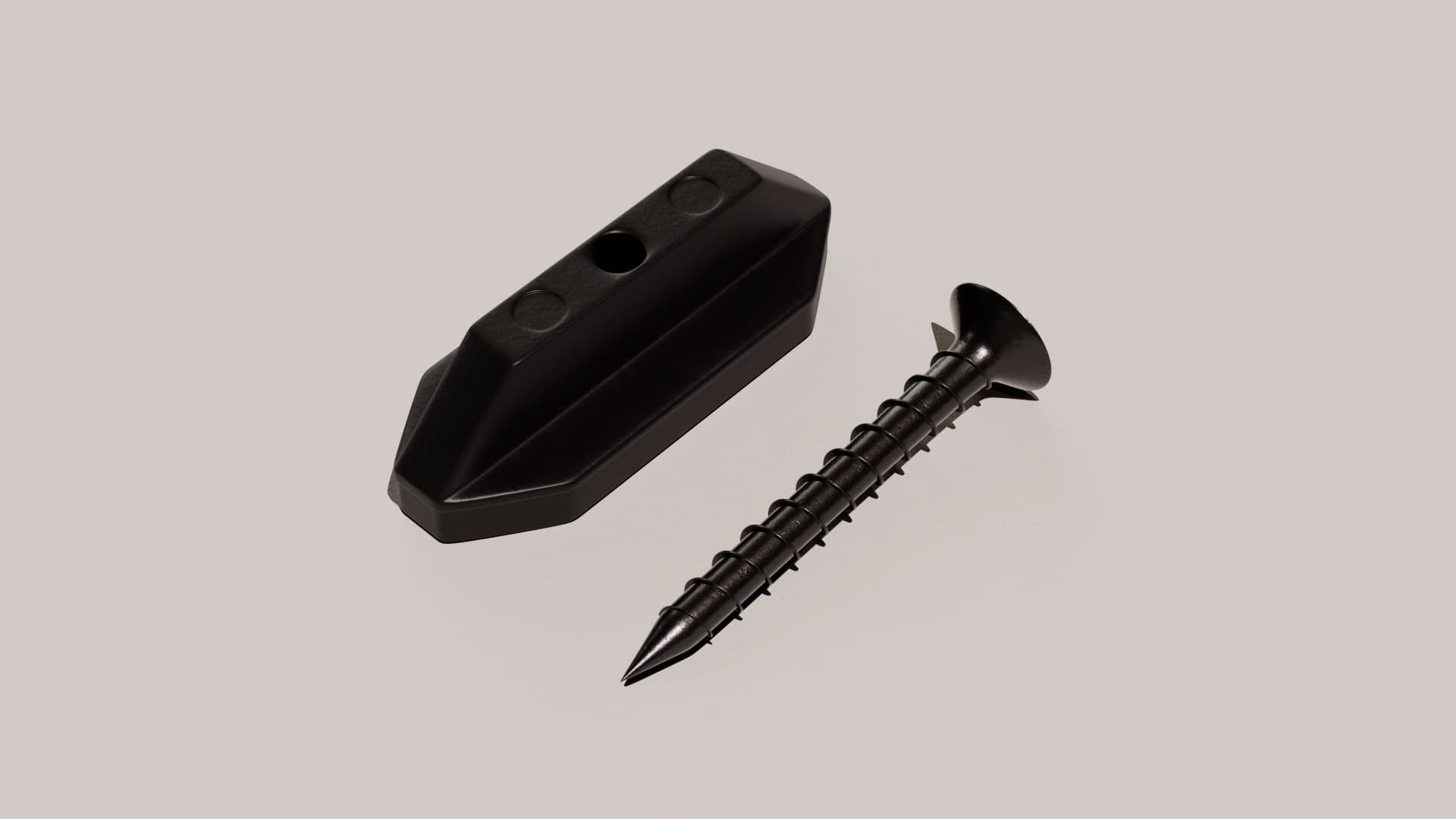 T-Clip & Screw Brown (Pack of 100)