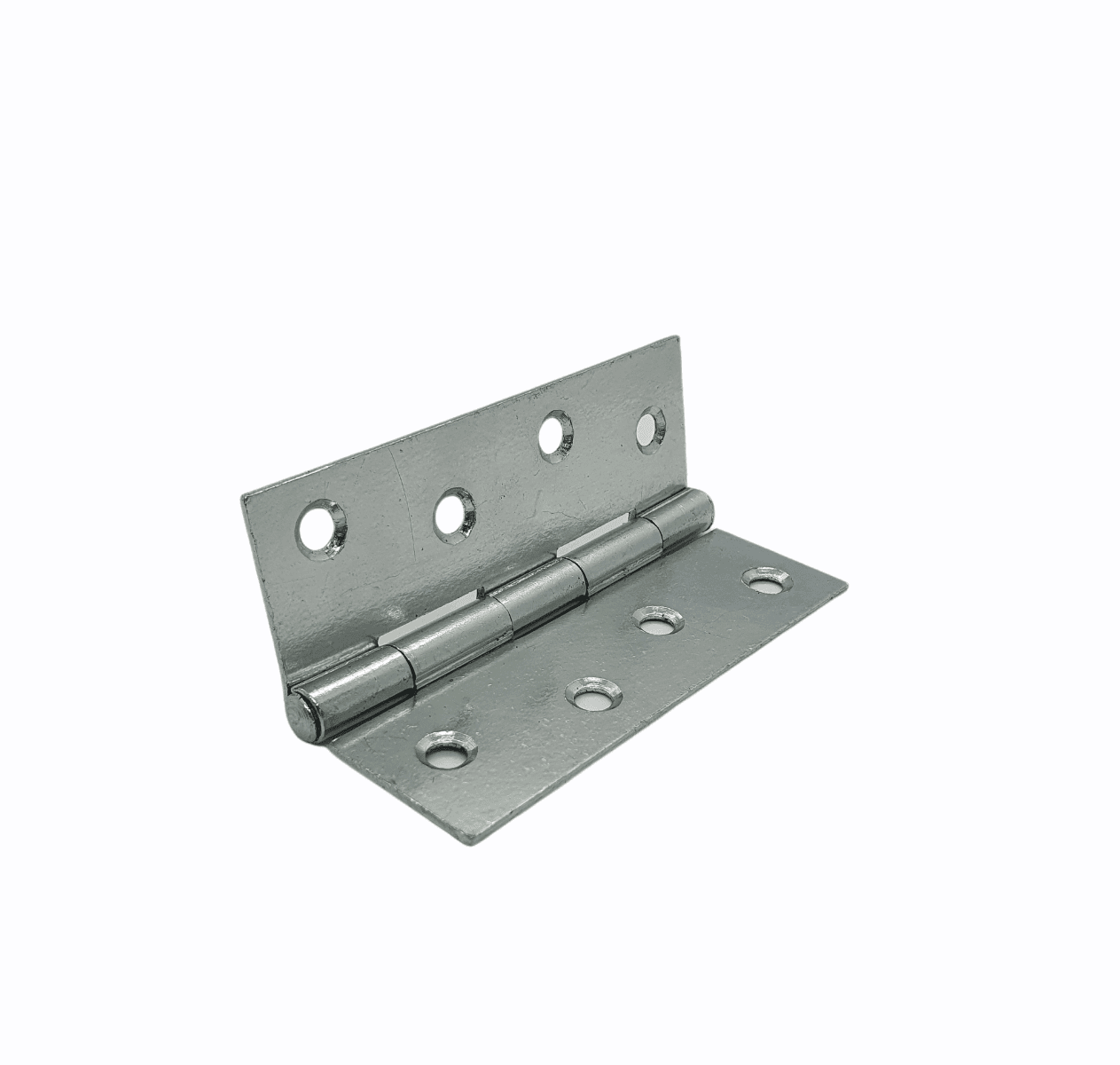 100mm Solid Steel Butt Hinge - Zinc Plated - Pair - Hardware Solutions